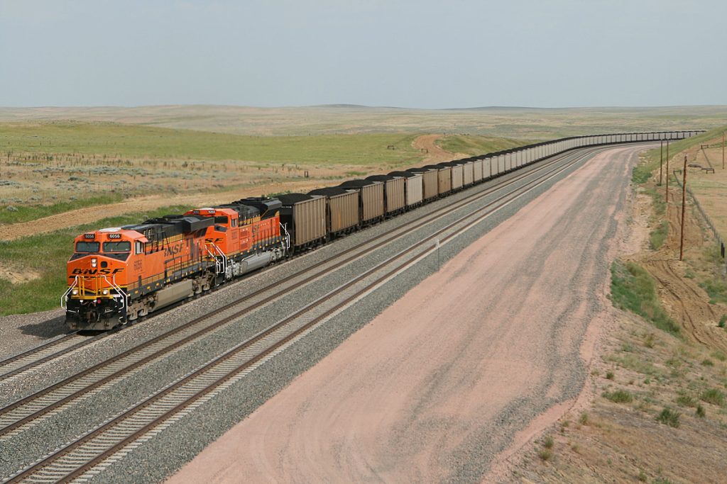 BNSF mainline and siding construction